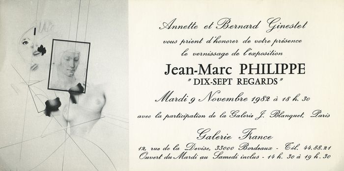 Dix-sept Regards — Carton d'invitation