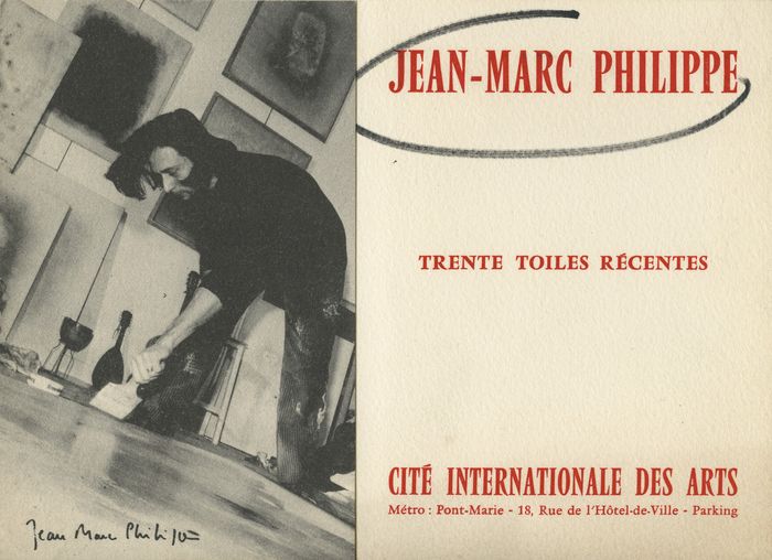 Trente toiles récentes — Carton d'invitation, recto