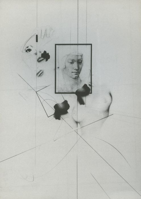 L'Œuvre blanche, regards et sourires — Carton d'invitation, recto