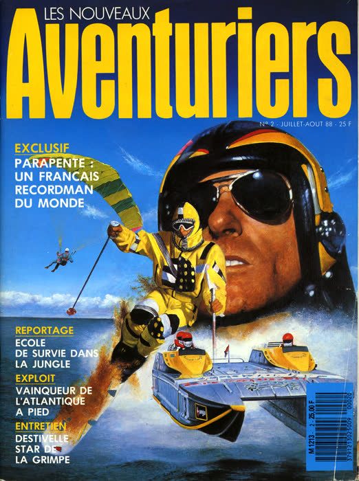 « Les pionniers de l'art spatial », Les Nouveaux Aventuriers, n° 2, juillet – août 1988, page 1