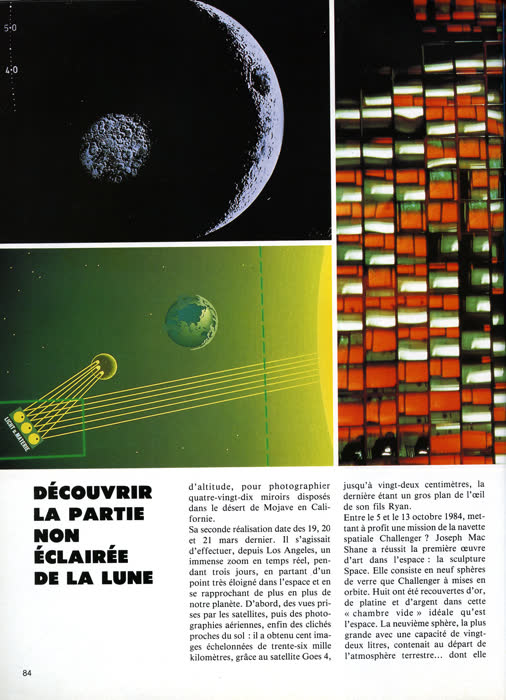 « Les pionniers de l'art spatial », Les Nouveaux Aventuriers, n° 2, juillet – août 1988, page 6
