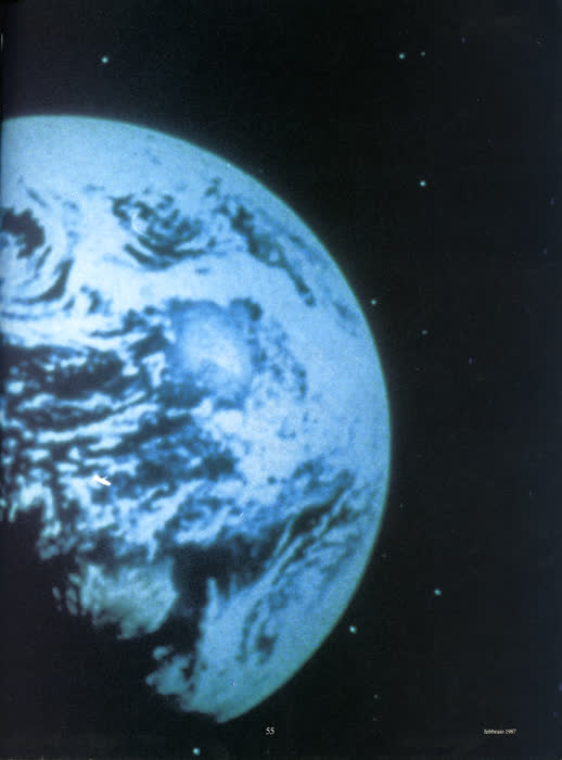 Reportage sur l'art spatial, pM (Arnoldo Mondadori, Milan), février 1987, page 9