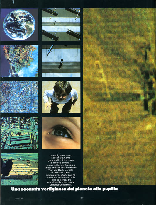 Reportage sur l'art spatial, pM (Arnoldo Mondadori, Milan), février 1987, page 10