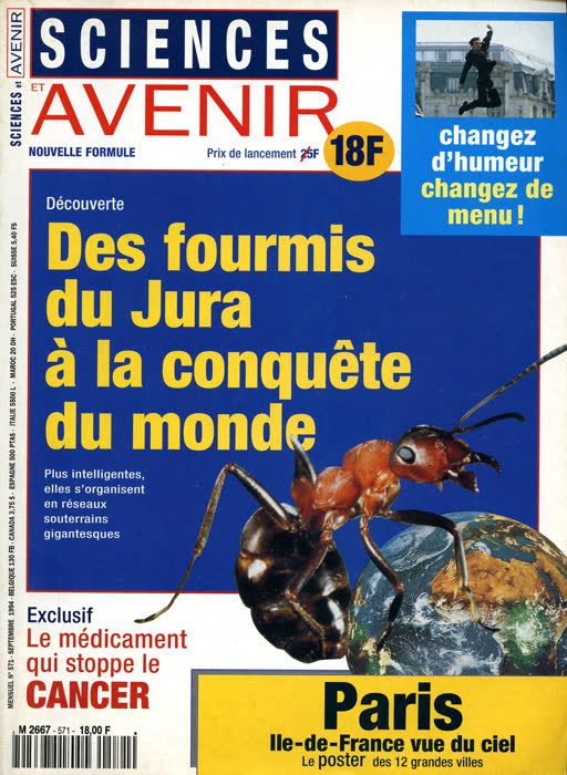 « Matériaux actifs : l'explosion de l'intelligence », Sciences et Avenir, n° 571, septembre 1994, p. 72, page 1