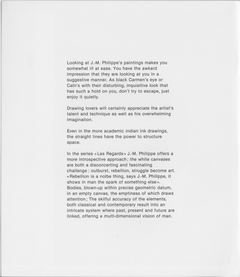 L'Œuvre blanche (catalogue de la galerie Eolia)