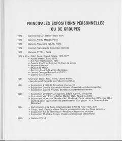 L'Œuvre blanche (catalogue de la galerie Eolia)