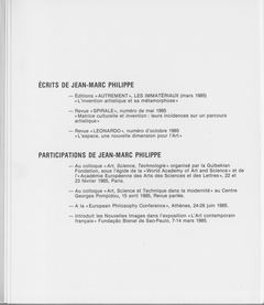 L'Œuvre blanche (catalogue de la galerie Eolia)