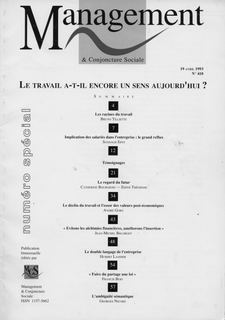 Le travail a-t-il encore un sens aujourd'hui ? (témoignage) — couverture