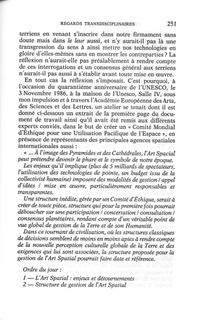 Matrice culturelle et création artistique : de l'exercice classique de son art à la transdisciplinarité — p. 251