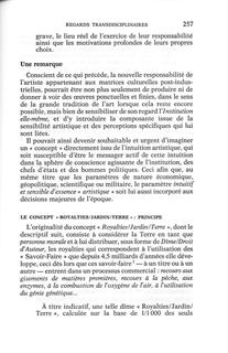 Matrice culturelle et création artistique : de l'exercice classique de son art à la transdisciplinarité — p. 257