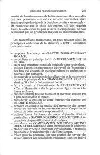 Matrice culturelle et création artistique : de l'exercice classique de son art à la transdisciplinarité — p. 261