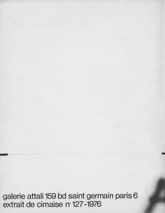 Jean-Marc Philippe (catalogue de la galerie Attali)