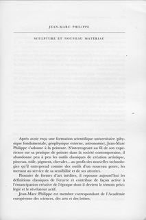 Sculpture et nouveau matériau — p. 103