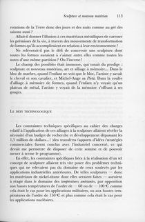 Sculpture et nouveau matériau — p. 113