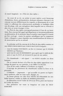 Sculpture et nouveau matériau — p. 117
