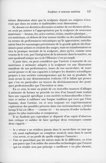 Sculpture et nouveau matériau — p. 121